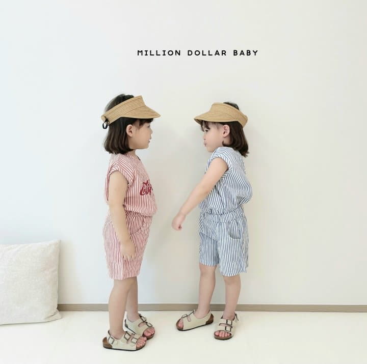Million Dollar Baby - Korean Children Fashion - #minifashionista - Kelly Stripes Top Bottom Set - 10