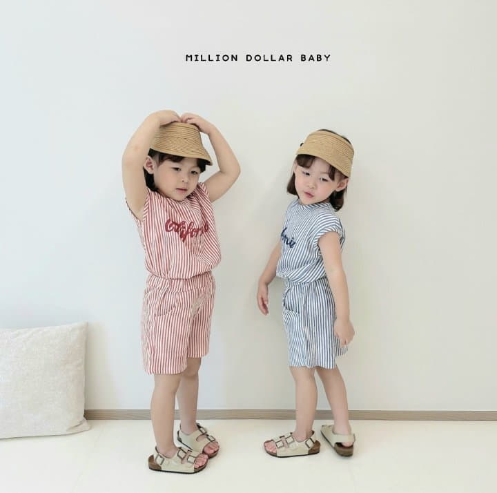 Million Dollar Baby - Korean Children Fashion - #prettylittlegirls - Kelly Stripes Top Bottom Set - 11