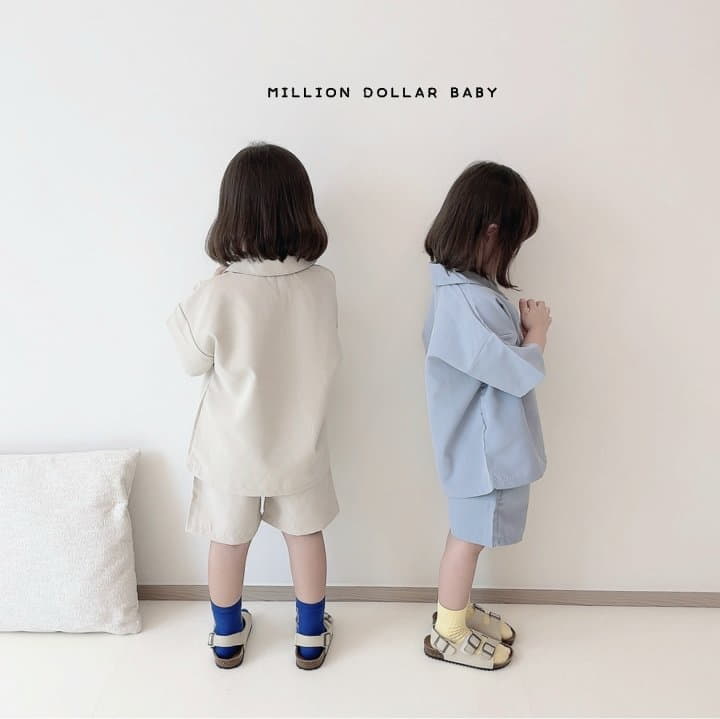 Million Dollar Baby - Korean Children Fashion - #prettylittlegirls - Cruise Collar Pants Set - 10
