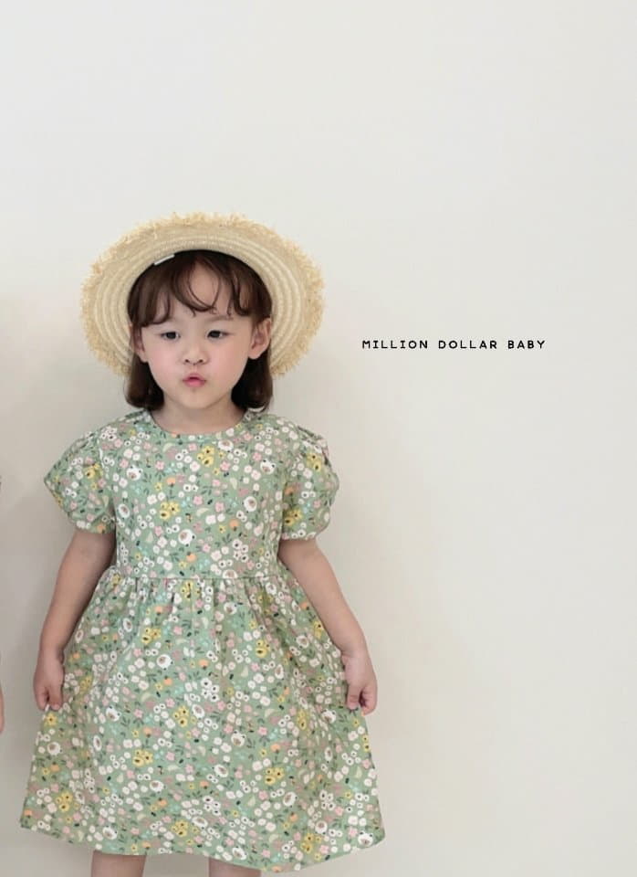 Million Dollar Baby - Korean Children Fashion - #toddlerclothing - Flower Bear One-piece - 7