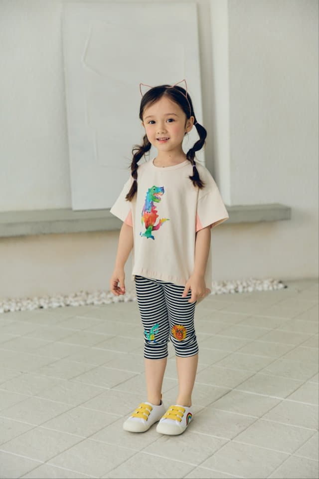 Mimico - Korean Children Fashion - #designkidswear - Cool Dino Tee - 3