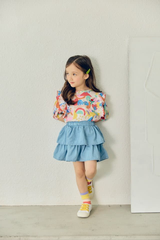 Mimico - Korean Children Fashion - #toddlerclothing - Floral Tee