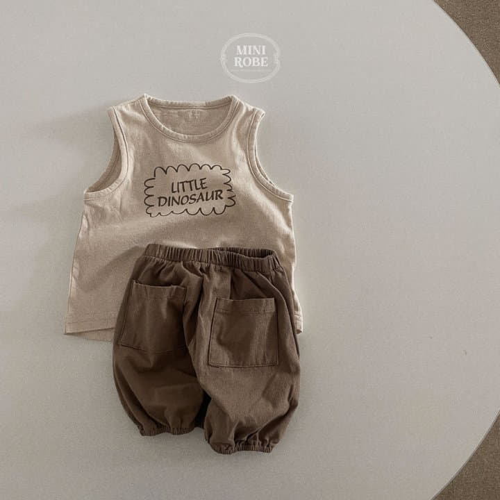Mini Robe - Korean Baby Fashion - #babyboutique - Dino Sleeveless - 12