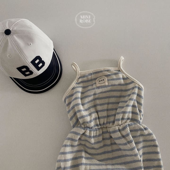Mini Robe - Korean Baby Fashion - #babyboutiqueclothing - Waffle Stripes Bodysuit - 11