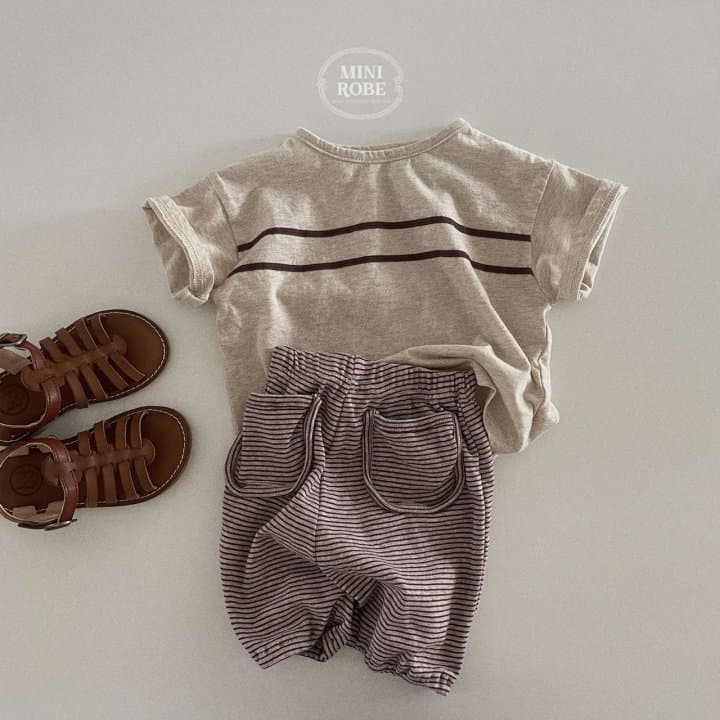 Mini Robe - Korean Baby Fashion - #babyfashion - Pocket Stripes Pants - 11