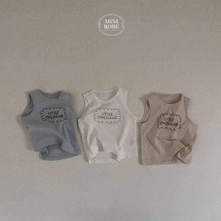 Mini Robe - Korean Baby Fashion - #babyfashion - Dino Sleeveless