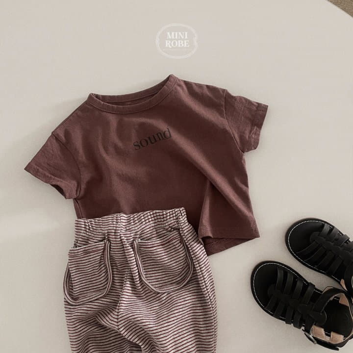 Mini Robe - Korean Baby Fashion - #babyfever - Pocket Stripes Pants - 12
