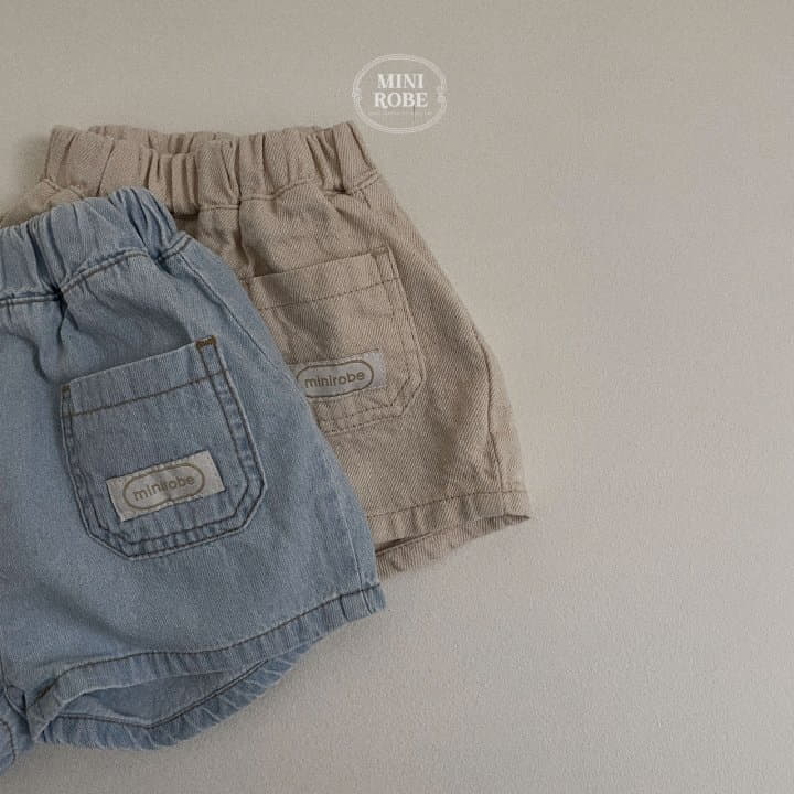 Mini Robe - Korean Baby Fashion - #smilingbaby - Denim Shorts