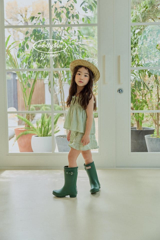 Mollybin - Korean Children Fashion - #discoveringself - Smocking Frill Top Bottom Set - 9