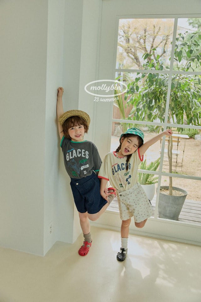 Mollybin - Korean Children Fashion - #stylishchildhood - Ice Cream Color Tee - 9
