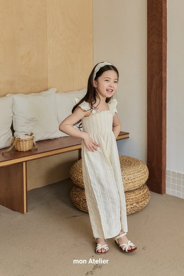 Mon Atelier - Korean Children Fashion - #littlefashionista - Avocado Jumpsuit - 4