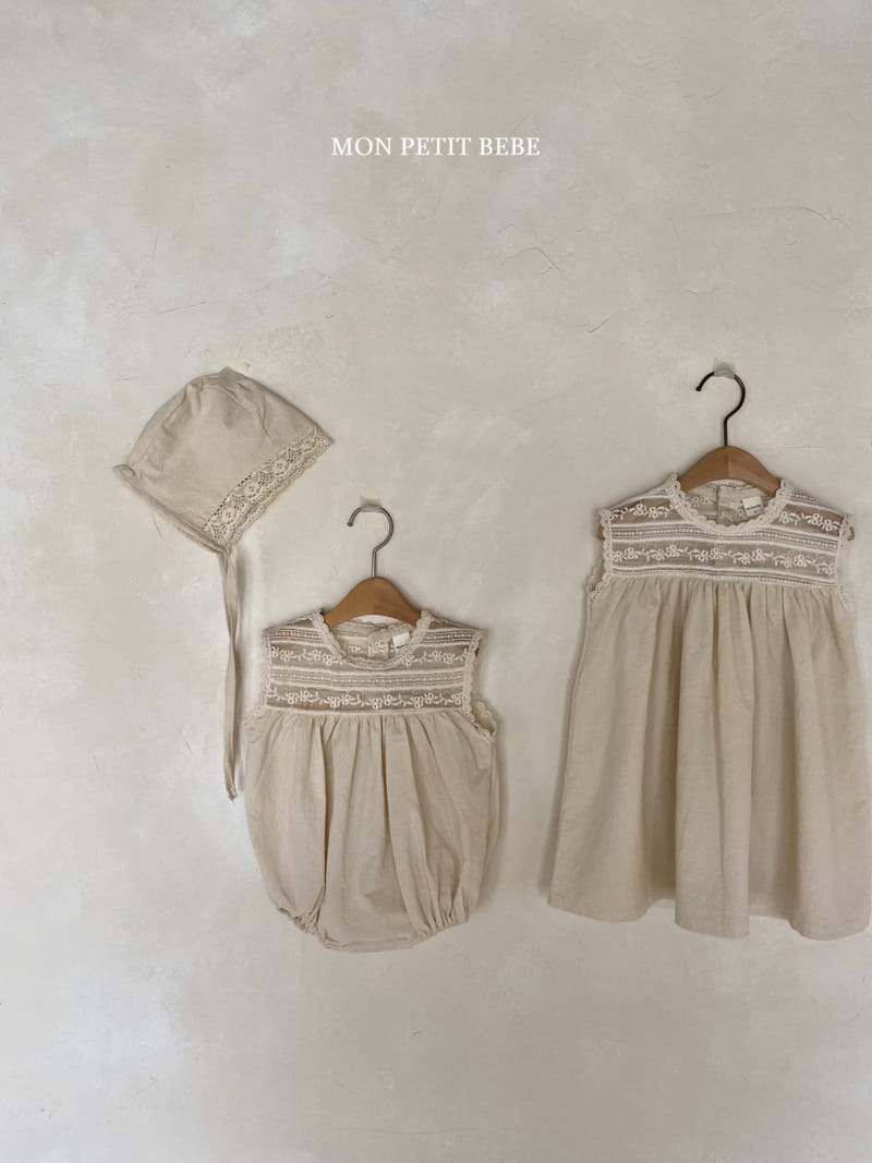 Mon Petit Bebe - Korean Baby Fashion - #babyoninstagram - Lace Roa Bonnet - 5