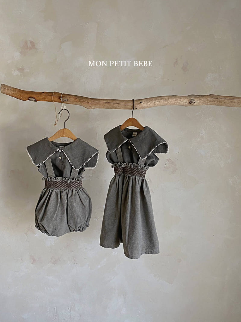 Mon Petit Bebe - Korean Children Fashion - #kidsshorts - Smocked Lev One-piece - 10