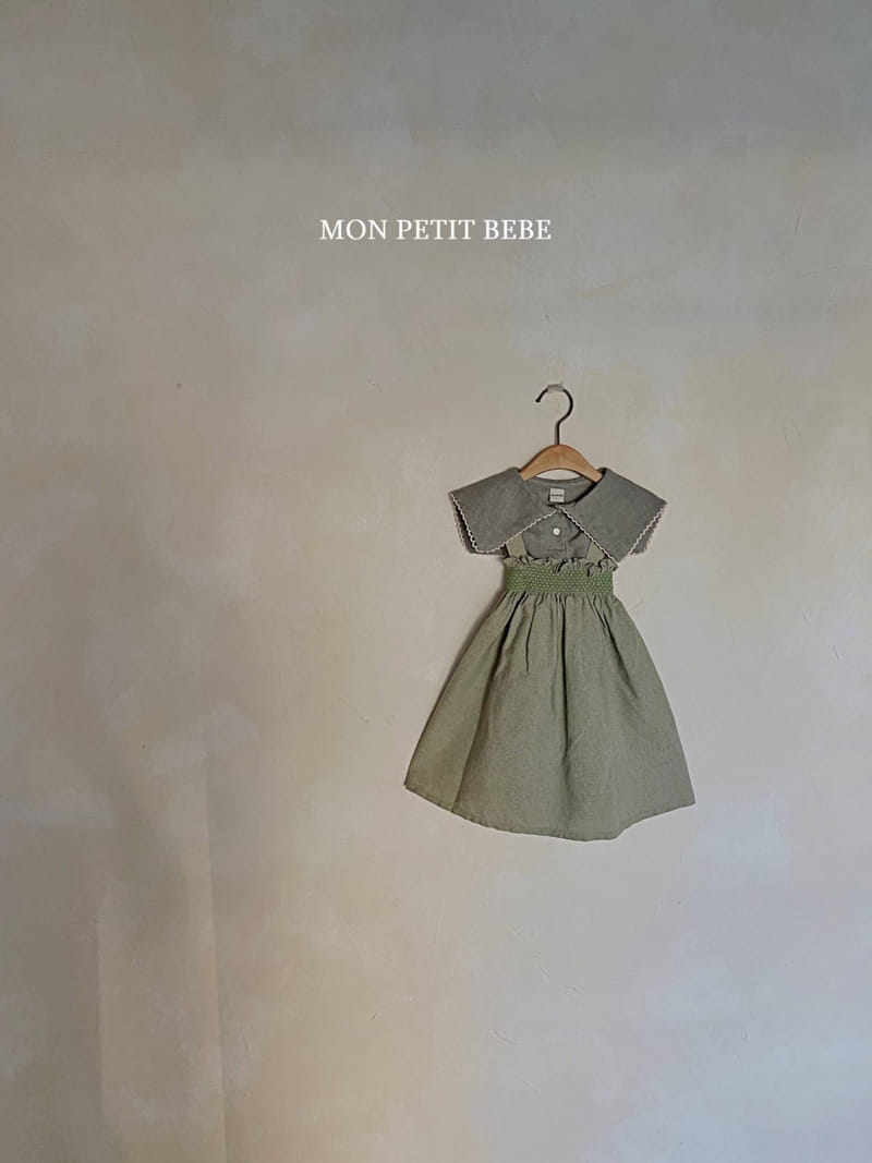 Mon Petit Bebe - Korean Children Fashion - #kidzfashiontrend - Smocked Lev One-piece - 12