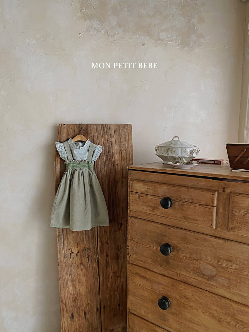 Mon Petit Bebe - Korean Children Fashion - #minifashionista - Smocked Lev One-piece - 2