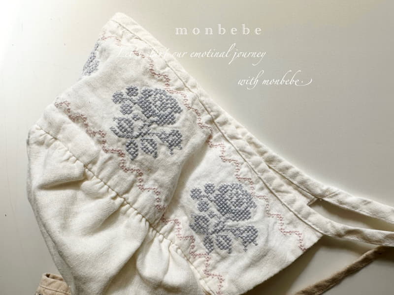 Monbebe - Korean Baby Fashion - #babyboutiqueclothing - Floral Embrodiery Bonnet