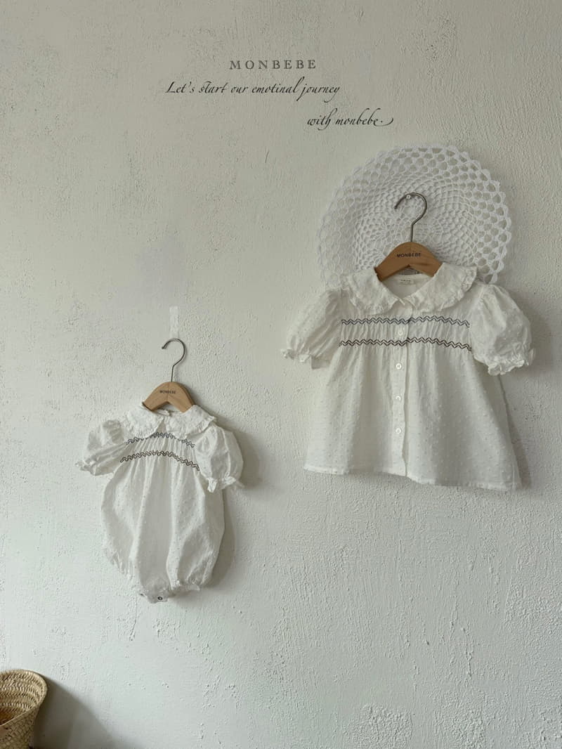 Monbebe - Korean Baby Fashion - #babyclothing - Lia Smock Bodysuit - 7