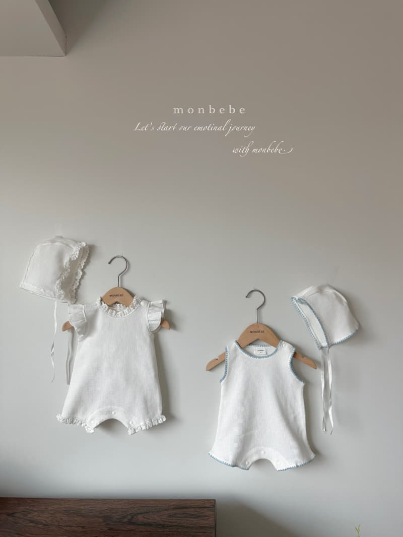 Monbebe - Korean Baby Fashion - #babyfashion - Summer Boy Waffle Bodysuit - 3
