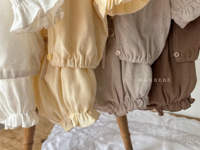 Monbebe - Korean Baby Fashion - #babyfashion - Heart Jacquard Bodysuit - 10