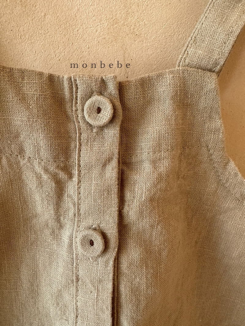 Monbebe - Korean Baby Fashion - #babyfever - Petter Linen Dungarees Pants