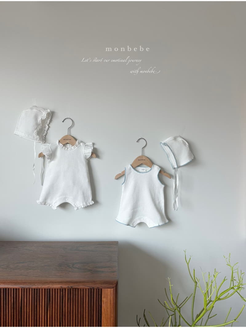 Monbebe - Korean Baby Fashion - #babyfever - Summer Frill Waffle Bodysuit - 4