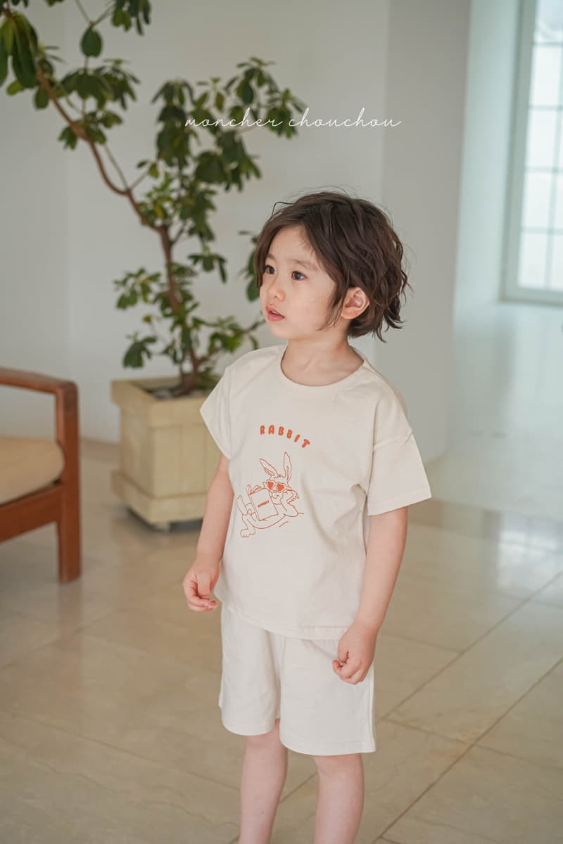 Moncher Chouchou - Korean Children Fashion - #prettylittlegirls - Rabbit Top Bottom Set - 5