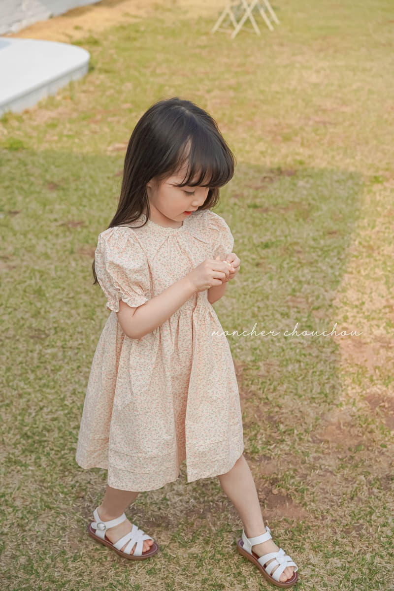 Moncher Chouchou - Korean Children Fashion - #stylishchildhood - Balloon Lace One-piece - 5