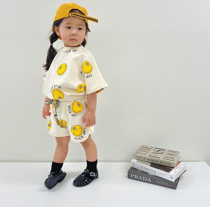 Moran - Korean Baby Fashion - #babyboutique - Nice Smile Top Bottom Set
