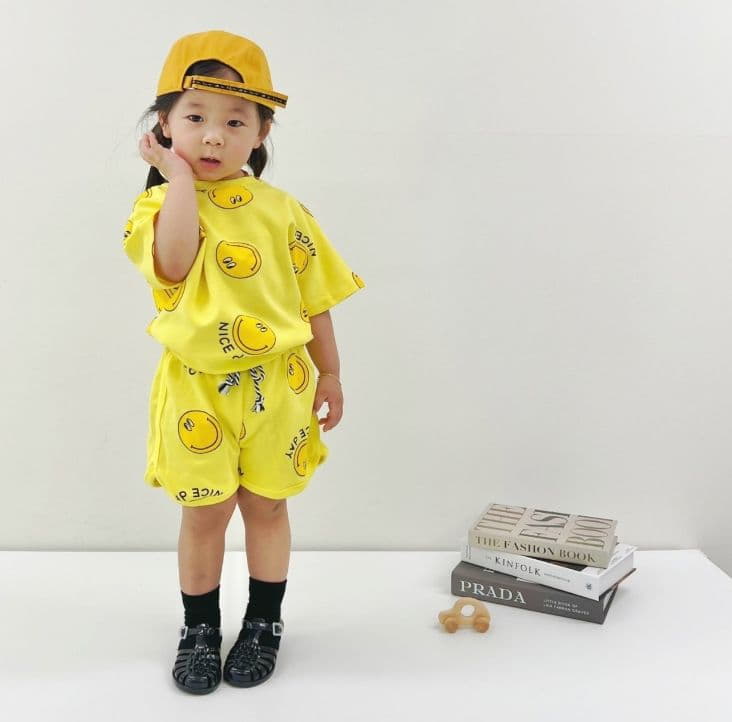 Moran - Korean Baby Fashion - #babyboutiqueclothing - Nice Smile Top Bottom Set - 3