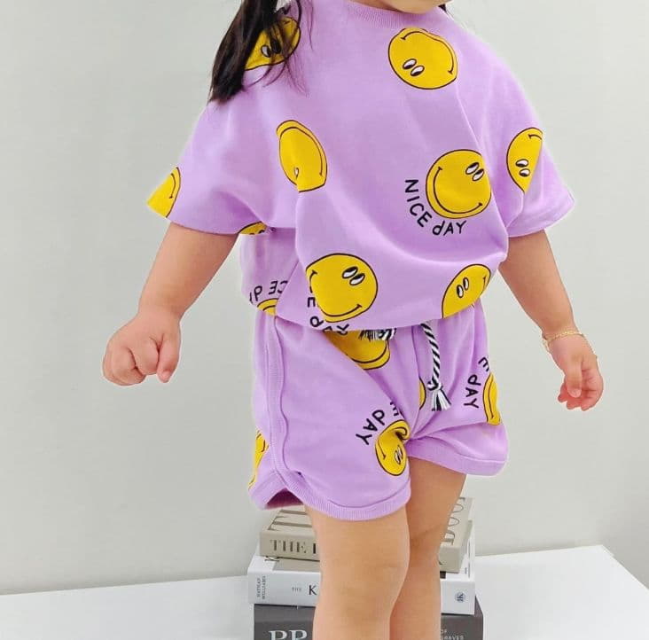 Moran - Korean Baby Fashion - #babyfashion - Nice Smile Top Bottom Set - 5