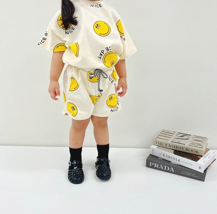 Moran - Korean Baby Fashion - #babyootd - Nice Smile Top Bottom Set - 10