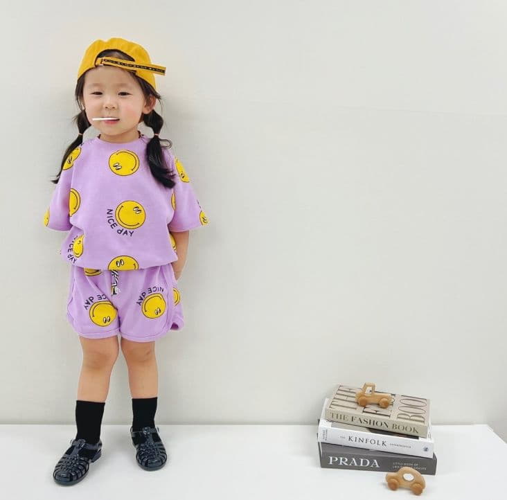 Moran - Korean Baby Fashion - #babyoutfit - Nice Smile Top Bottom Set - 11