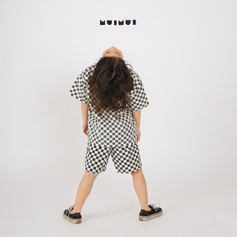 Mui Mui - Korean Children Fashion - #kidsshorts - Checker Shirt - 6