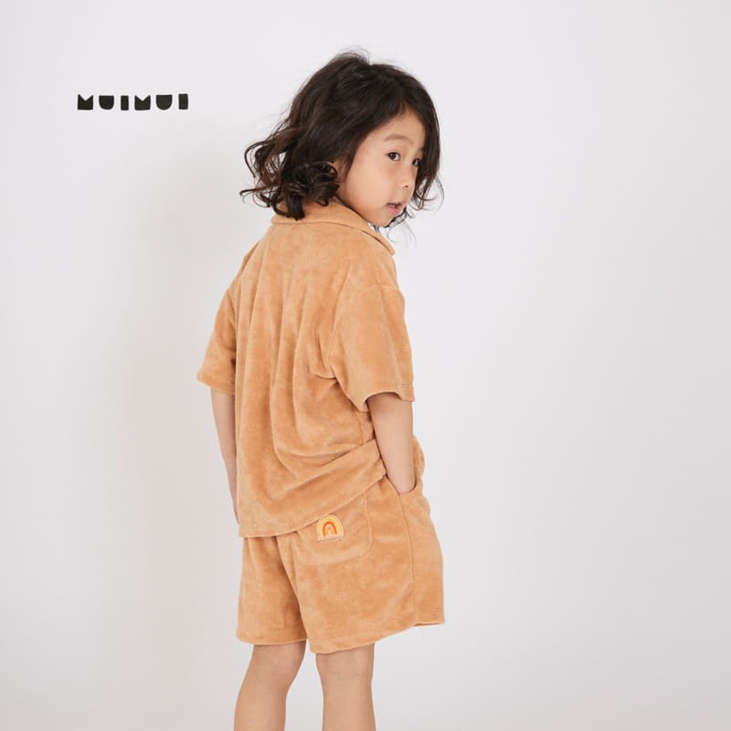 Mui Mui - Korean Children Fashion - #kidsshorts - Rainbow Terry Summer Shirt - 11