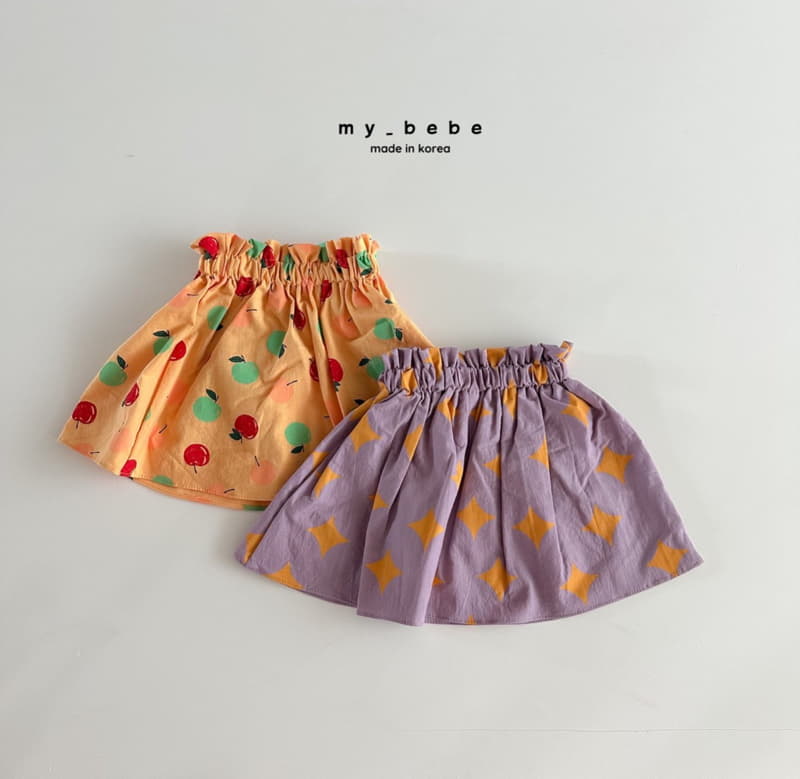 My Bebe - Korean Children Fashion - #kidsshorts - Paint Skirt - 2
