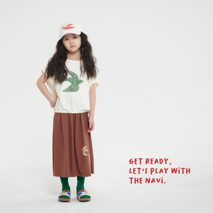 Navi - Korean Children Fashion - #kidsshorts - Bird Tee - 8