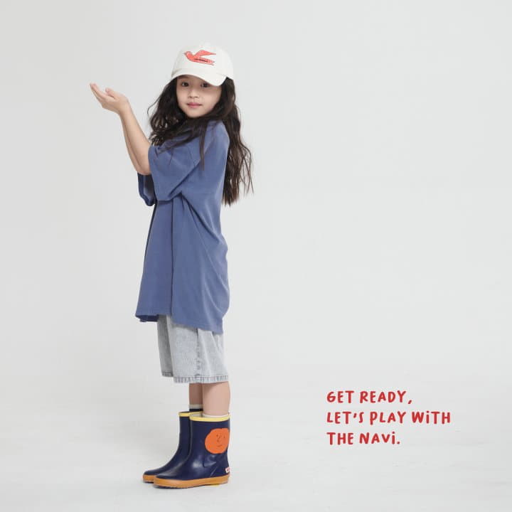 Navi - Korean Children Fashion - #kidsshorts - Long Tee