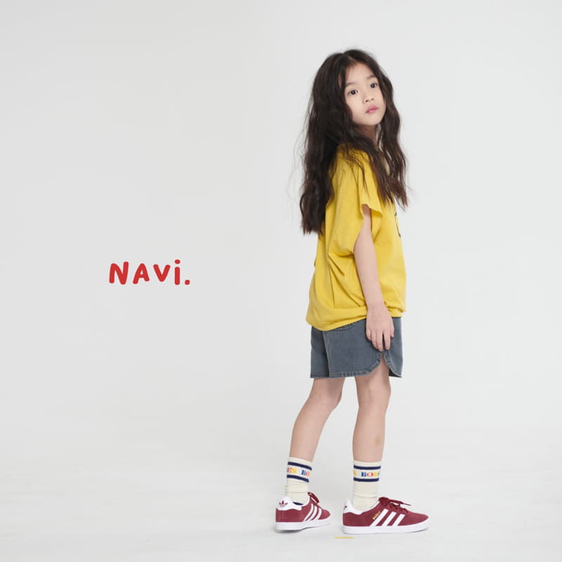 Navi - Korean Children Fashion - #kidsshorts - Round Jeans - 6