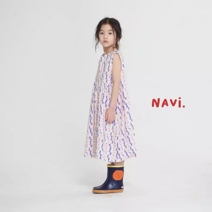Navi - Korean Children Fashion - #littlefashionista - Flower One-piece - 2