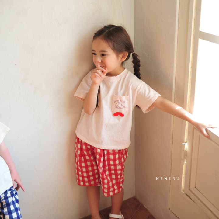 Neneru - Korean Baby Fashion - #babyboutique - Bebe Coco Check Pants - 3
