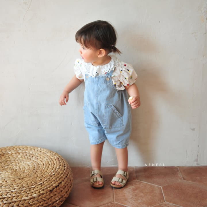 Neneru - Korean Baby Fashion - #babyboutiqueclothing - Bebe Dalgona Dungarees - 5