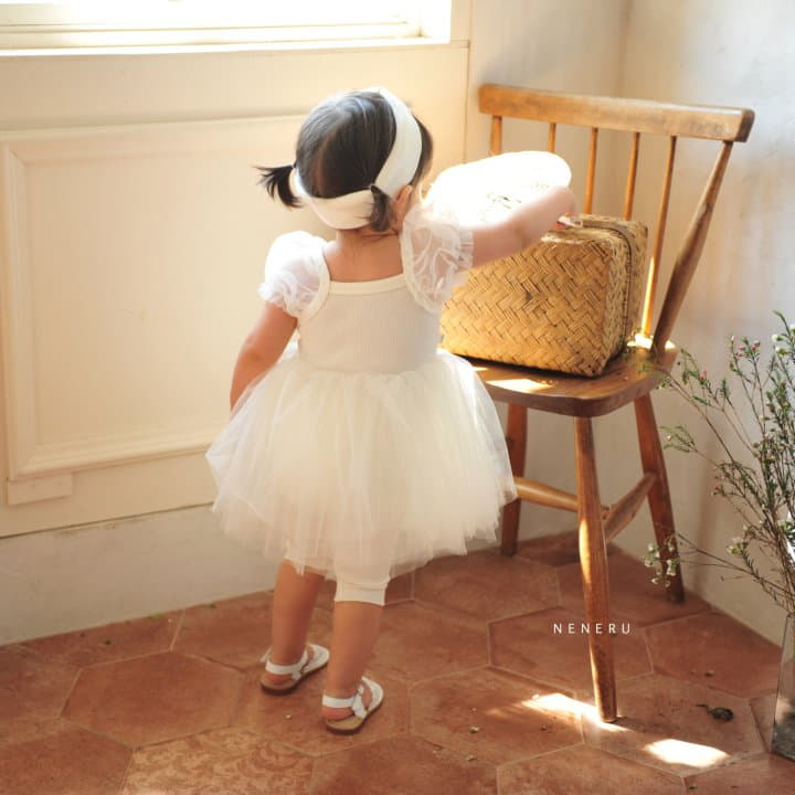 Neneru - Korean Baby Fashion - #babyboutiqueclothing - Bebe Ballet Bodysuit Leggings Hairband Set