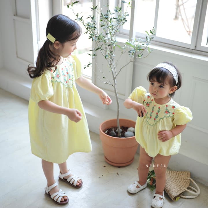 Neneru - Korean Baby Fashion - #babygirlfashion - Bebe Blossom Bodysuit - 3