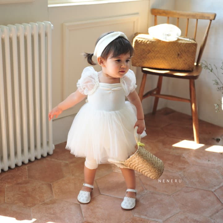 Neneru - Korean Baby Fashion - #babylifestyle - Bebe Ballet Bodysuit Leggings Hairband Set - 6