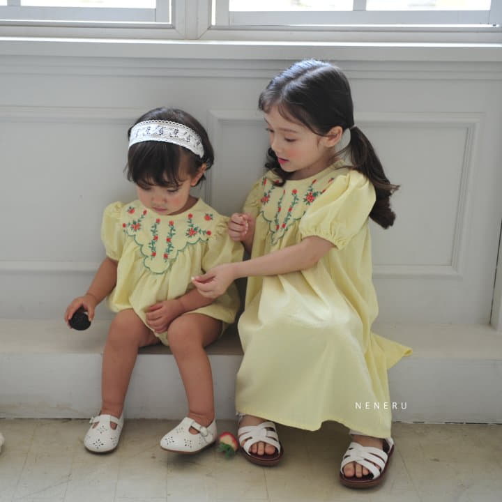Neneru - Korean Baby Fashion - #babygirlfashion - Bebe Blossom Bodysuit - 4