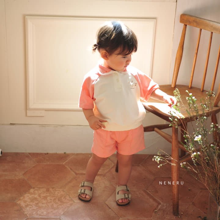 Neneru - Korean Baby Fashion - #babyootd - Bebe Ladodo Collar Top Bottom Set - 12