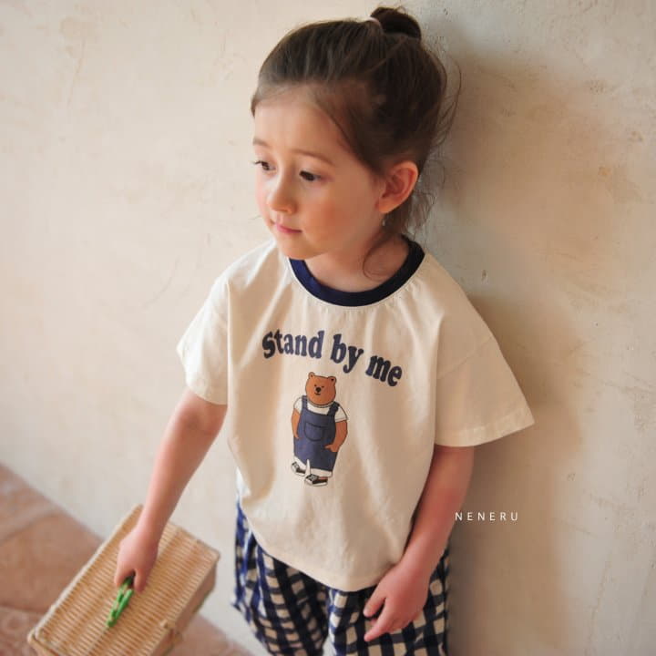 Neneru - Korean Baby Fashion - #babyootd - Bebe Stand Bear Tee - 9