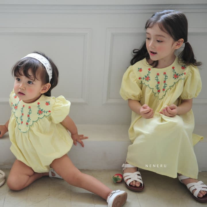 Neneru - Korean Baby Fashion - #babyootd - Bebe Blossom Bodysuit - 6