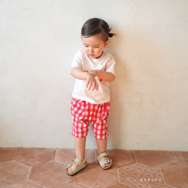 Neneru - Korean Baby Fashion - #babyoutfit - Bebe Coco Check Pants - 12