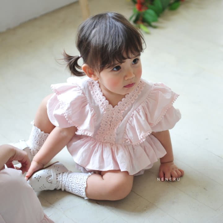 Neneru - Korean Baby Fashion - #babyoutfit - Bebe Monshell Bodysuit - 8